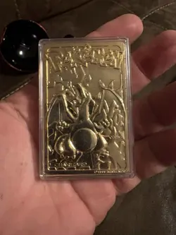 1999 Pokemon Charizard Gold Bar Burger King 23K Plated - Image 2