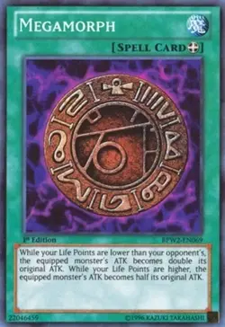 YUGIOH Megamorph BPW2-EN069 1st edition Super Rare - Image 1
