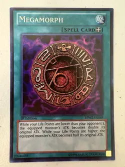 YUGIOH Megamorph BPW2-EN069 1st edition Super Rare - Image 2