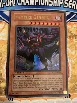 Yugioh Vampire Genesis SD2-EN001 1st LP - Image 1
