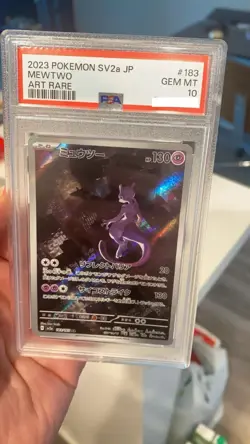 Mewtwo AR 183/165 Alt Art Rare Japanese 151 SV2a Pokemon Card PSA 10 - Image 3