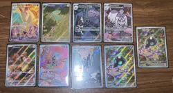 POKEMON TCG Scarlet & Violet/ Mega Evo Lot Of 9 IR Illustration Rare Cards - Image 1