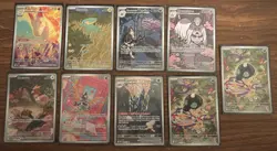 POKEMON TCG Scarlet & Violet/ Mega Evo Lot Of 9 IR Illustration Rare Cards - Image 2