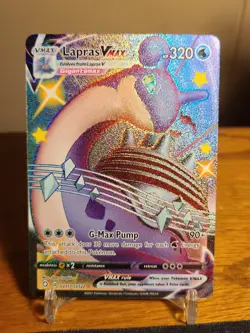 Pokemon Lapras VMAX Shining Fates: Shiny Vault Holo Rare Card SV111/SV122 - Image 1