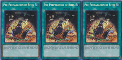 Pre-Preparation of Rites - Playset 3 Cards - RA01-EN055 - Secret Rare - Yugioh - Image 1