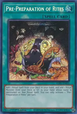 Pre-Preparation of Rites - Playset 3 Cards - RA01-EN055 - Secret Rare - Yugioh - Image 2