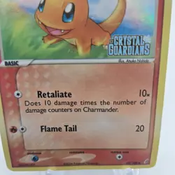 Pokemon Card - Charmander - EX Crystal Guardians 48/100 Reverse Holo Stamped - Image 2