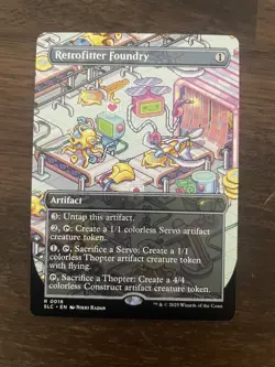MTG Secret Lair Encyclopedia of Magic R Retrofitter Foundry #0018 - Image 1