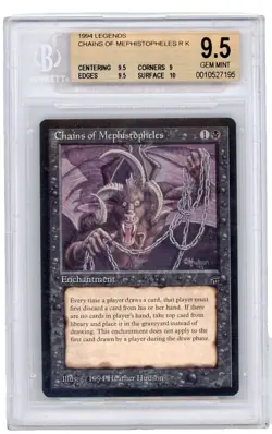 Chains of Mephistopheles, legends mtg. Graded BGS 9.5 B+, Gem Mint! - Image 1
