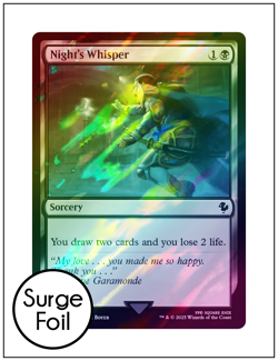 1x Night's Whisper, Surge Foil, Final Fantasy, Magic MTG NM - Image 1