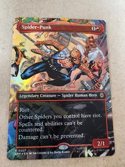 Spider-Punk - (0207) (Borderless) Marvel's Spider-Man Foil - Mtg - Image 1
