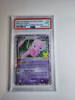 Pokemon 2021 Mew ex 88/92 Holo 25th Stamp Celebrations Classic Collection PSA 9 - Image 2