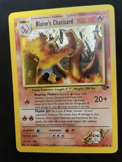 Blaine's Charizard 2/132 Gym Unlimited Edition Holo Vintage Pokemon Near mint - Image 2