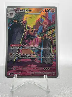 Pokemon TCG Conkeldurr Black Bolt 127/86 Full Art Secret Rare Near Mint - Image 1
