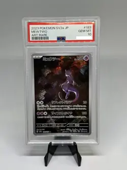 2023 Pokemon SV2a Japanese Mewtwo AR 183/165 Art Rare 151 PSA 10 GEM MT - Image 1