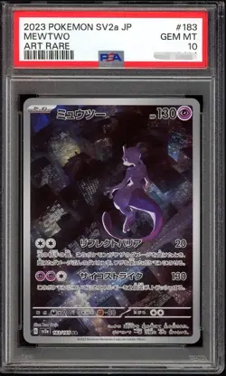 PSA 10 Pokemon Japanese Mewtwo 183/165 Art Rare SV2a Pokemon 151 ???? - Image 1