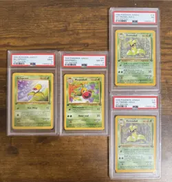 Pokemon PSA Graded Victreebel Evolution Set PSA 7 1st Edition Holo Rare Jungle - Image 1