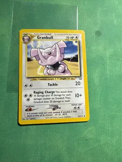 GRANBULL 37/111 - Neo Genesis Set - VINTAGE WOTC Pokemon Card - Unlimited - NM - Image 1