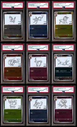 PSA 10 Yu Nagaba Eevee Eeveelutions Full Set Japanese Promos 062-070/SV-P - Image 1