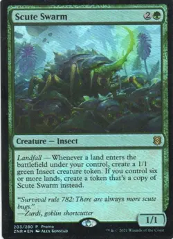 MTG: Zendikar Rising: Media Promos: Scute Swarm: Lightly Played Condition - Image 1