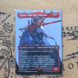 MTG Firion, Wild Rose Warrior Magic: The Gathering Final Fantasy Rare #0386 - Image 1