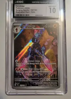 Pokemon TCG - Surging Sparks: Ceruledge (197/191)-Illustration Rare- Gem Mint 10 - Image 2