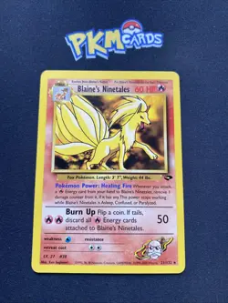 Pokemon TCG Blaine's Ninetales Gym Challenge 21/132 Regular Rare LP. - Image 1