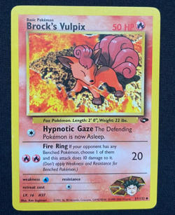 Pokemon TCG Brock’s Vulpix Gym Challenge 37/132 Regular (LP) - Image 1