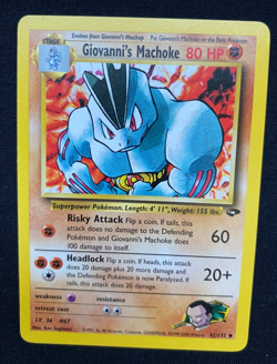 Pokemon TCG Giovanni's Machoke Gym Challenge 42/132 Regular (NM/LP) - Image 1