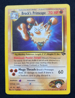 Pokemon TCG Brock's Primeape Gym Challenge 35/132 Regular (LP) - Image 1