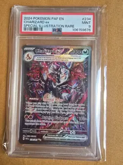 2024 Pokemon SV Paldean Fates PAF EN Charizard ex #234/091 PSA 9 SIR - Image 2