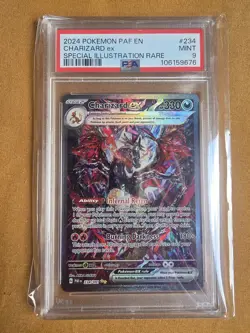 2024 Pokemon SV Paldean Fates PAF EN Charizard ex #234/091 PSA 9 SIR - Image 3