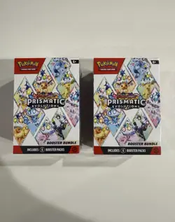 🚨Pokemon TCG Prismatic Evolutions Booster Bundle Lot of 2 Factory Sealed - Image 1