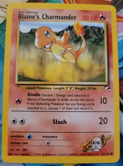 Pokemon -- Gym Heroes -- Blaine’s Charmander -- 61/132 -- LP - Image 1