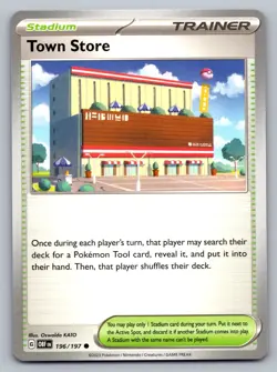 Pokemon TCG SV03: Obsidian Flames Town Store 196/197 - Image 1