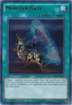 Yugioh! MP Monster Gate - DUSA-EN055 - Ultra Rare - 1st Edition Moderately Playe - Image 1