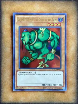 Yugioh La Jinn the Mystical Genie of the Lamp LCKC-EN002 Ultra Rare NM - Image 1