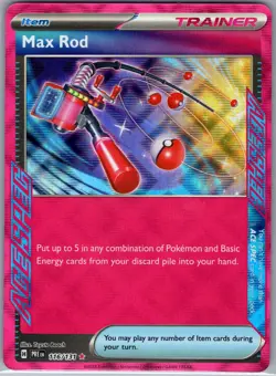 Max Rod 116/131 SV: Prismatic Evolutions - Pokemon Card - NM - Image 1