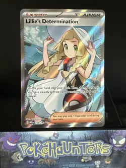 Pokemon Card 169/132 Lillies Determination Secret Rare Mega Evolution Trainer NM - Image 1