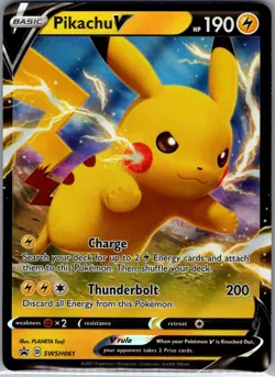 Pikachu V SWSH061 SWSH: Sword & Shield Promo Cards - Pokemon Card - NM - Image 1