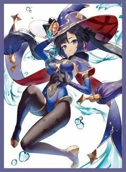 Genshin Mona doujin Card Sleeve Protector - Image 1