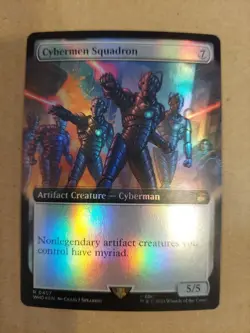 Cybermen Squadron (Extended Art) Universes Beyond: Doctor Who Foil - Image 1