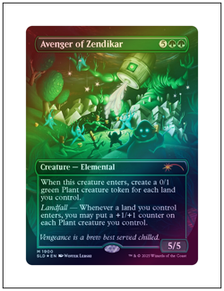 1x Avenger of Zendikar, Foil, Secret Lair Drop 1900, Magic MTG NM - Image 1
