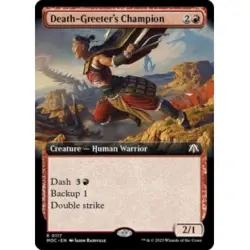 DEATH-GREETER'S CHAMPION (EXTENDED ART) X4 March Of The Machine: Commander MTG - Image 1