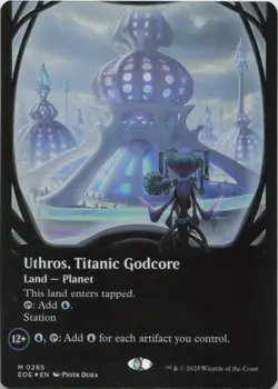 Uthros, Titanic Godcore (Borderless) - FOIL - M Edge of Eternities 285 - MTG - Image 1