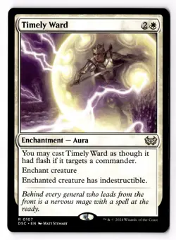 Timely Ward 107 Commander: Duskmourn: House of Horror NM - Image 1