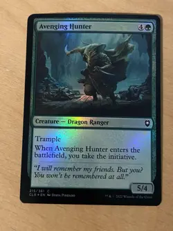 Avenging Hunter - FOIL - NM MTG CLB - Battle for Baldur's Gate 215/361 - Image 1