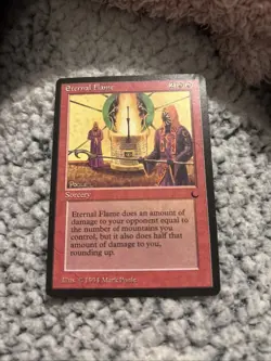 WOTC MtG The Dark Eternal Flame (R) EX - Image 1