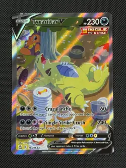 Tyranitar V 155/163 ALT ART Pokemon Card SWSH Battle Styles Holo Rare - Image 1