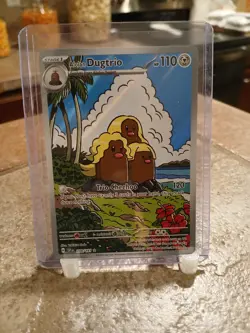 Pokemon TCG Alolan Dugtrio 208/191 Surging Sparks Illustration Rare English - Image 1